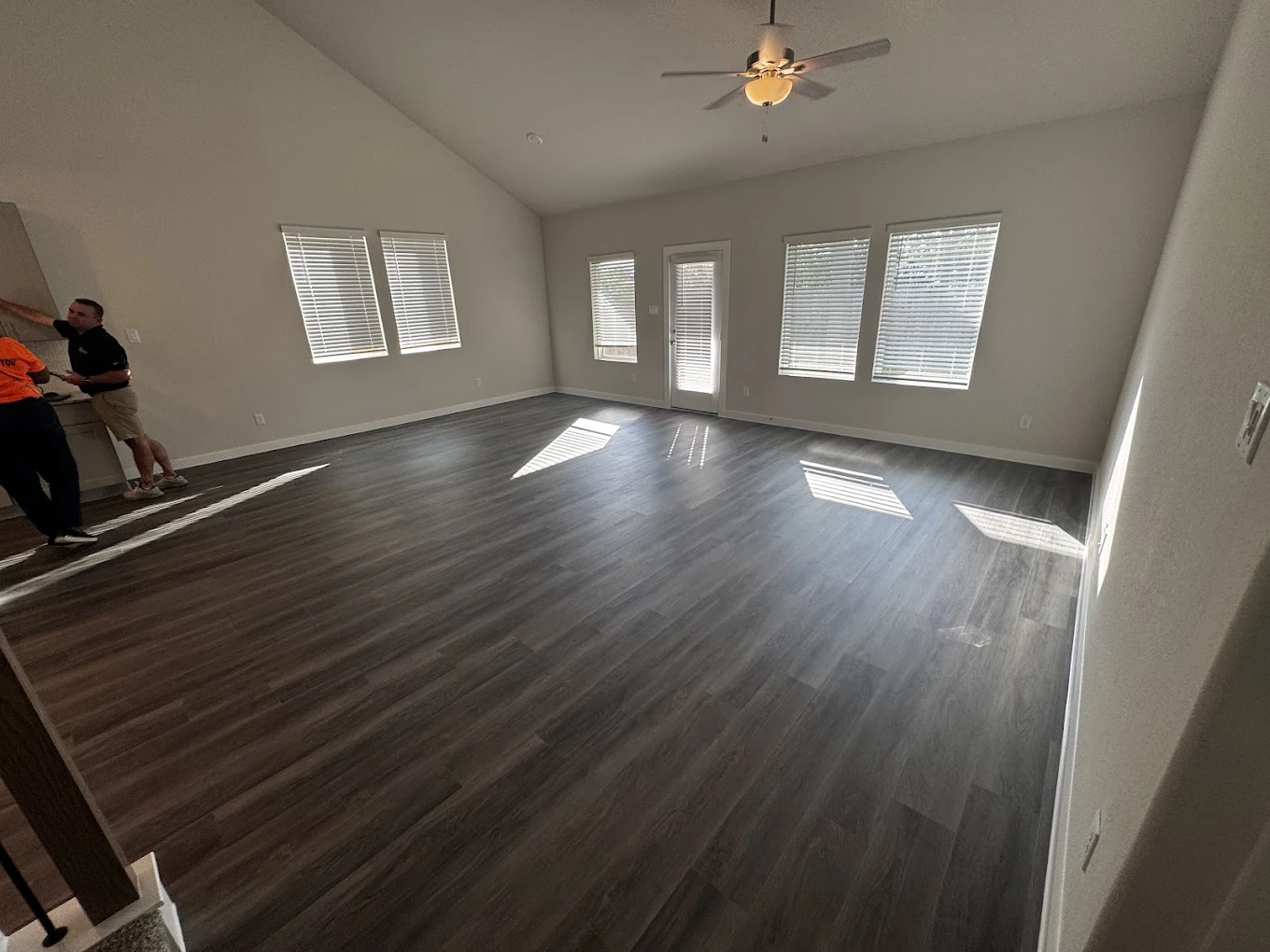Freshly cleaned open living space